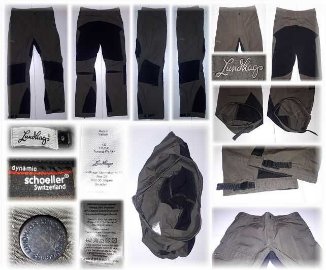 LUNDHAGS Damskie Spodnie TREKKINGOWE membrana +-175 PasOk80-84 r40