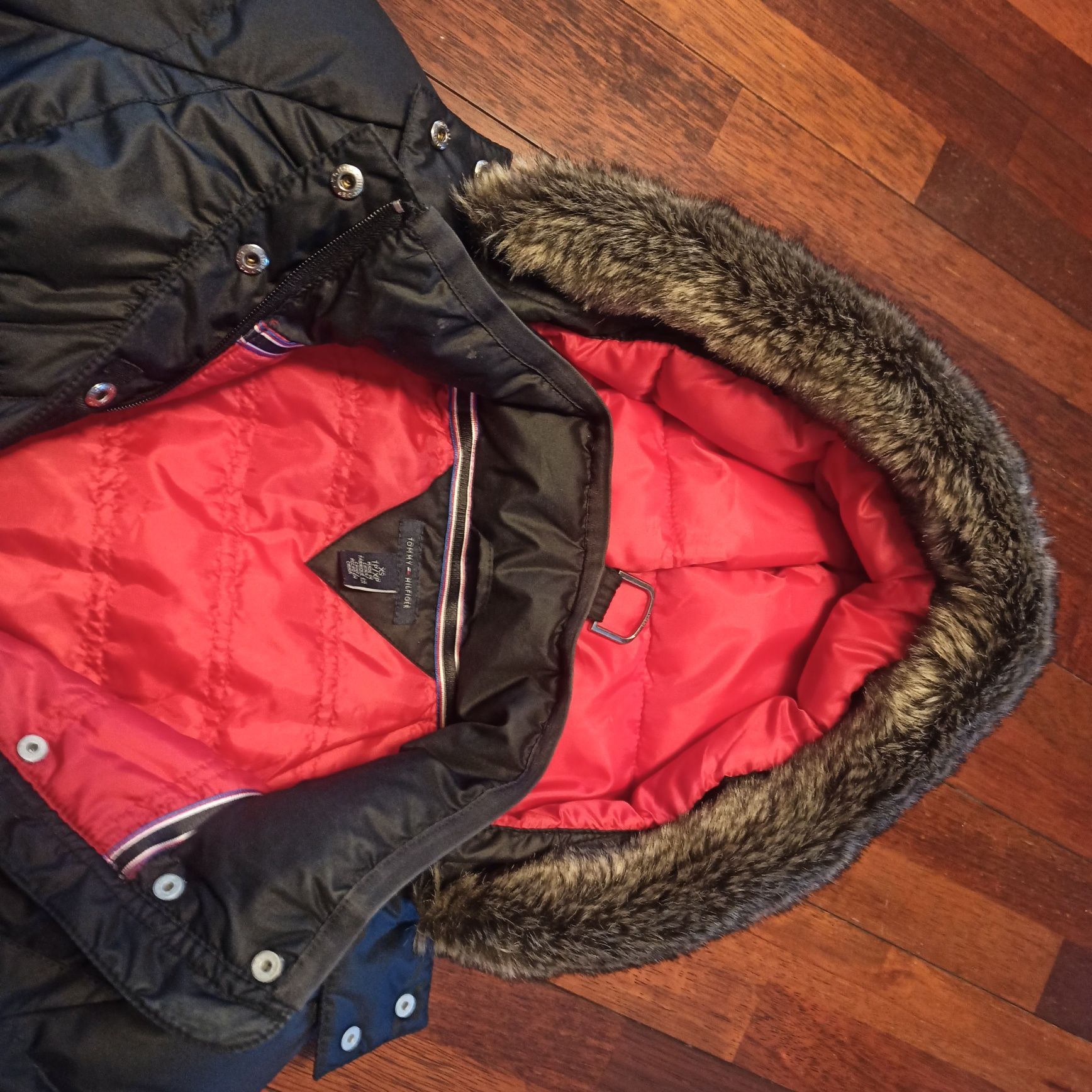 Kurteczka puchowa dziewczęca XS Tommy hilfiger