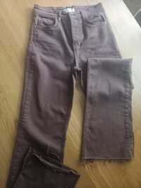 Spodnie jeansowe brązowe rozmiar 36