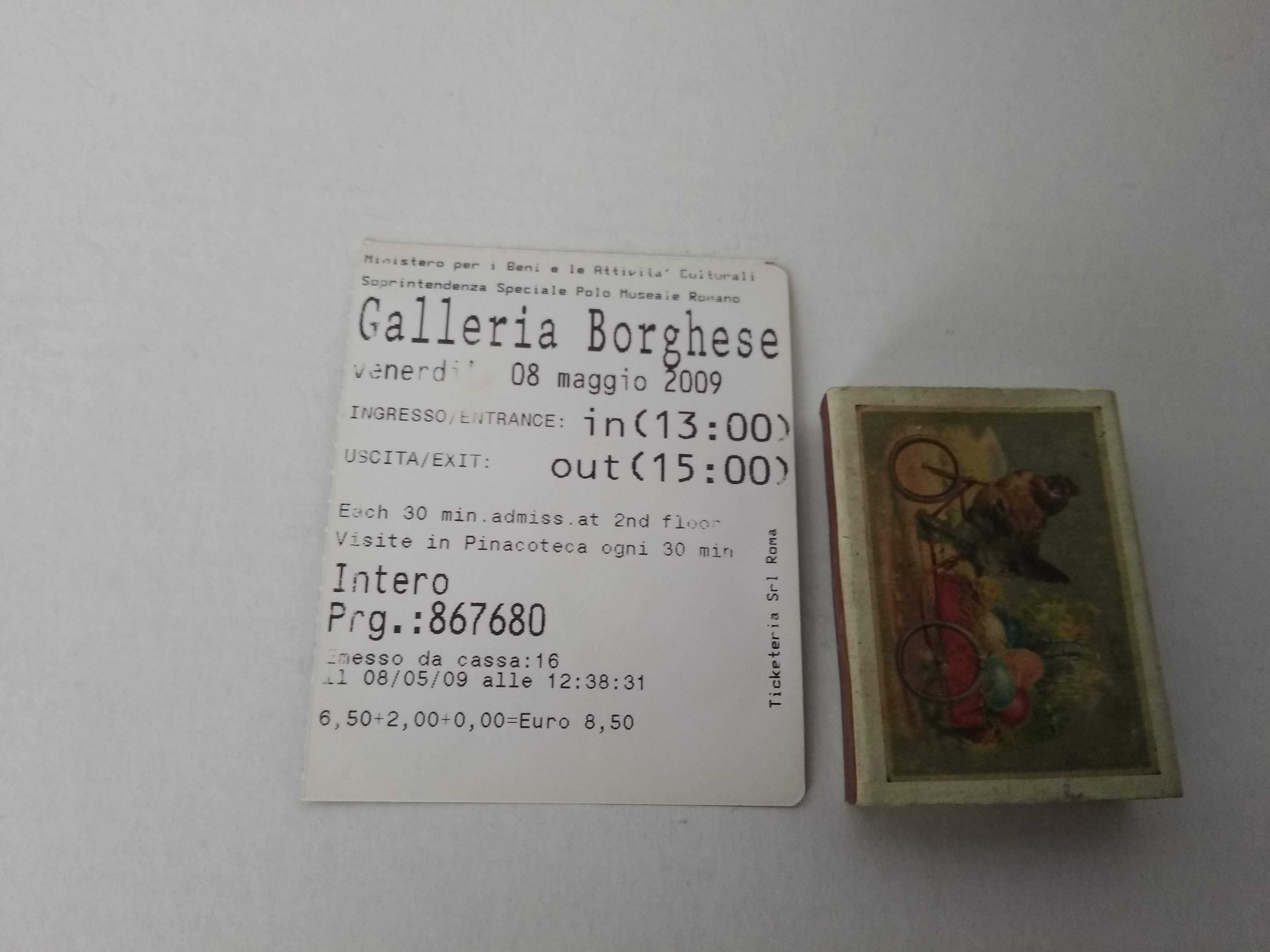 Билет в Галерею Боргезе Италия Рим