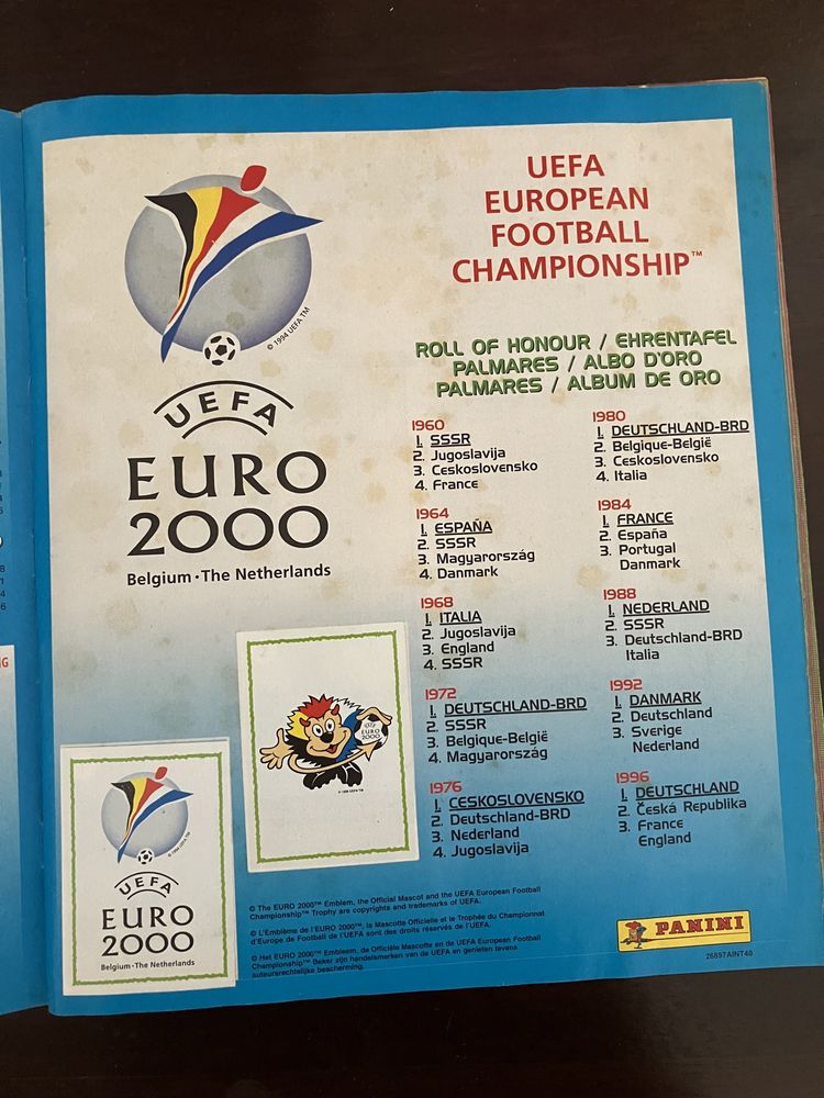 Caderneta Euro2000