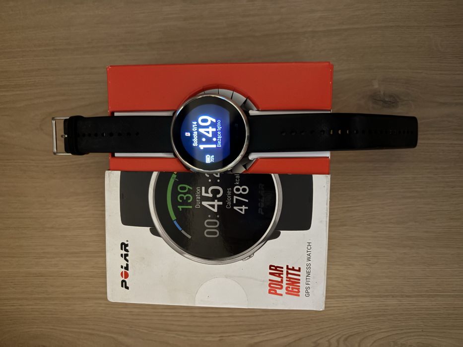 Zegarek Polar Ignite czarny srebrny stan bdb smartwatch watch