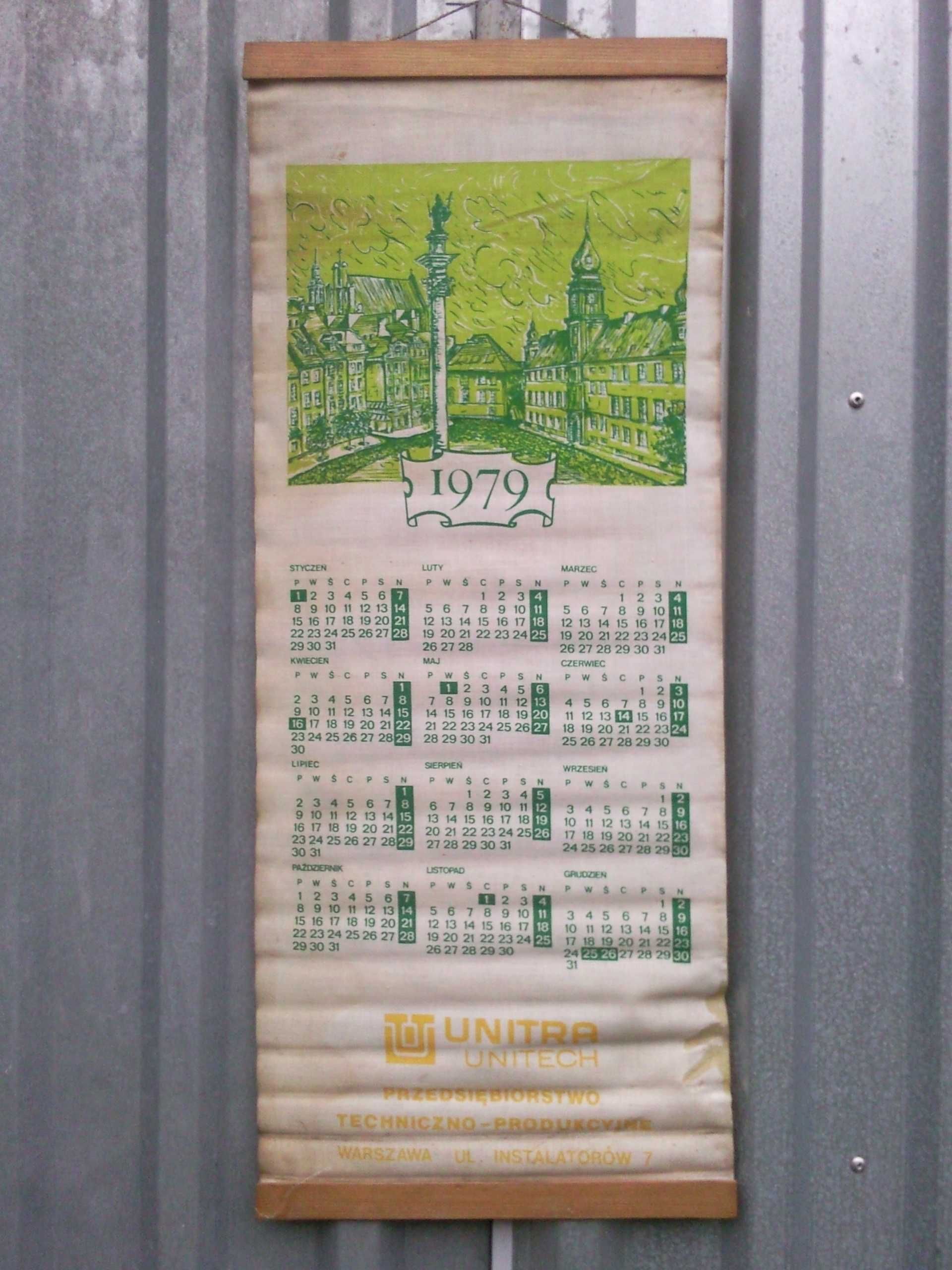 Unitra Unitech Stary kalendarz 1979r Unitra