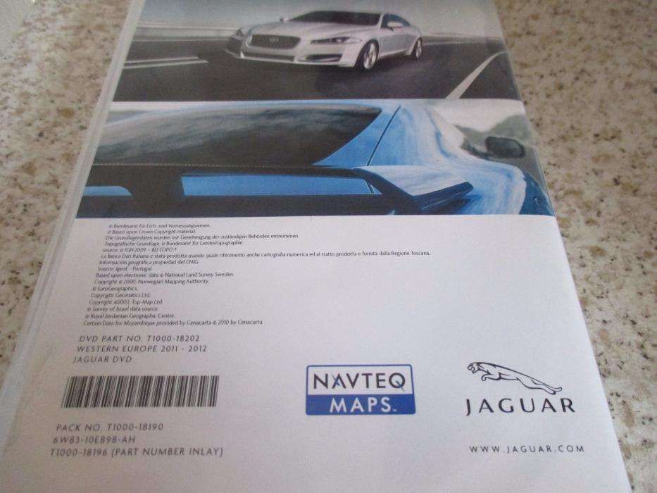 DVD / CD JAGUAR - Atualização GPS / Navegação