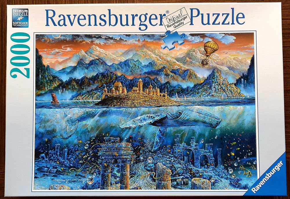 Puzzle Ravensburger Wieloryb mądrości 2000 / ułożone, wszystkie