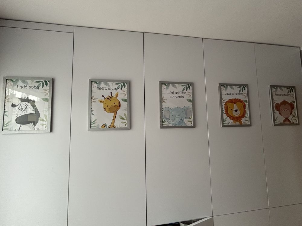 Zestaw obrazków ze zwierzętami