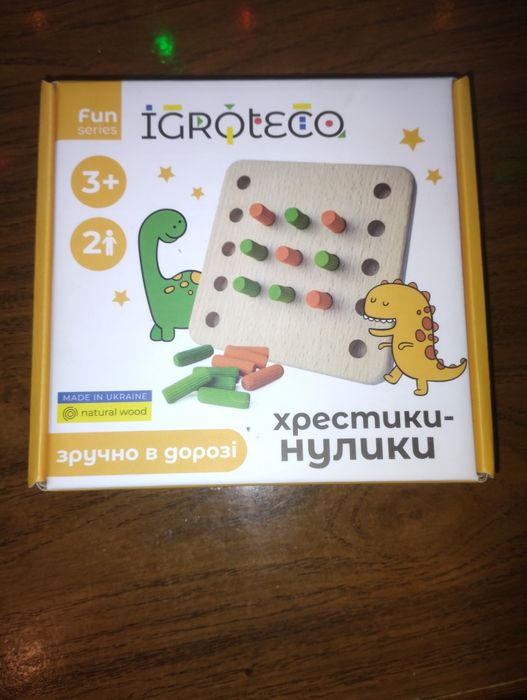Крестики-нолики игра деревянная Новая