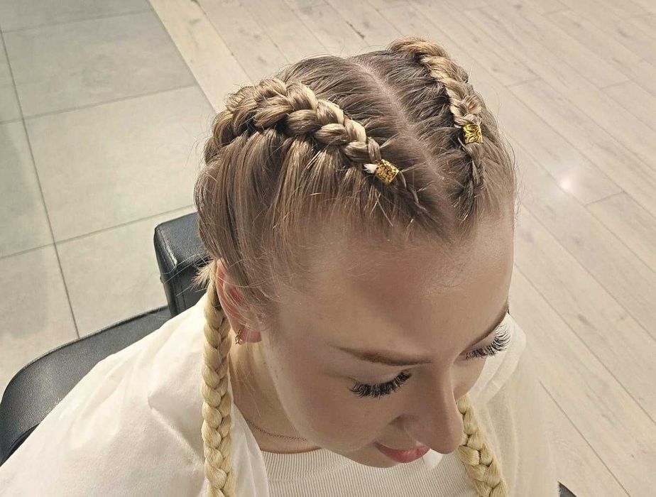 Zaplatanie warkoczyków