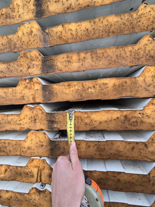 Płyta warstwowa dachowa PIR gr 60 mm dł 10.30m 498.5m2