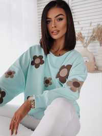 Bluza w kwiaty rozm uni, 3 kolory