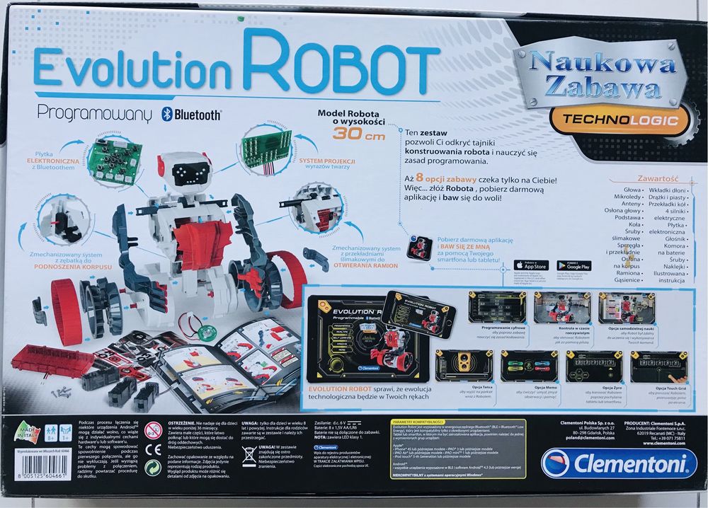 Robot Evolution Clementoni programowany  Okazja Zabawka interaktywna