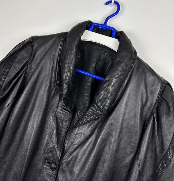 łaszcz skórzany OPIUM ALTERNATIVE GOTH damski krótki kurtka r. L