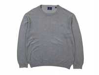 GANT Sweter Męski Premium Cotton Wzór Logowany r. XL