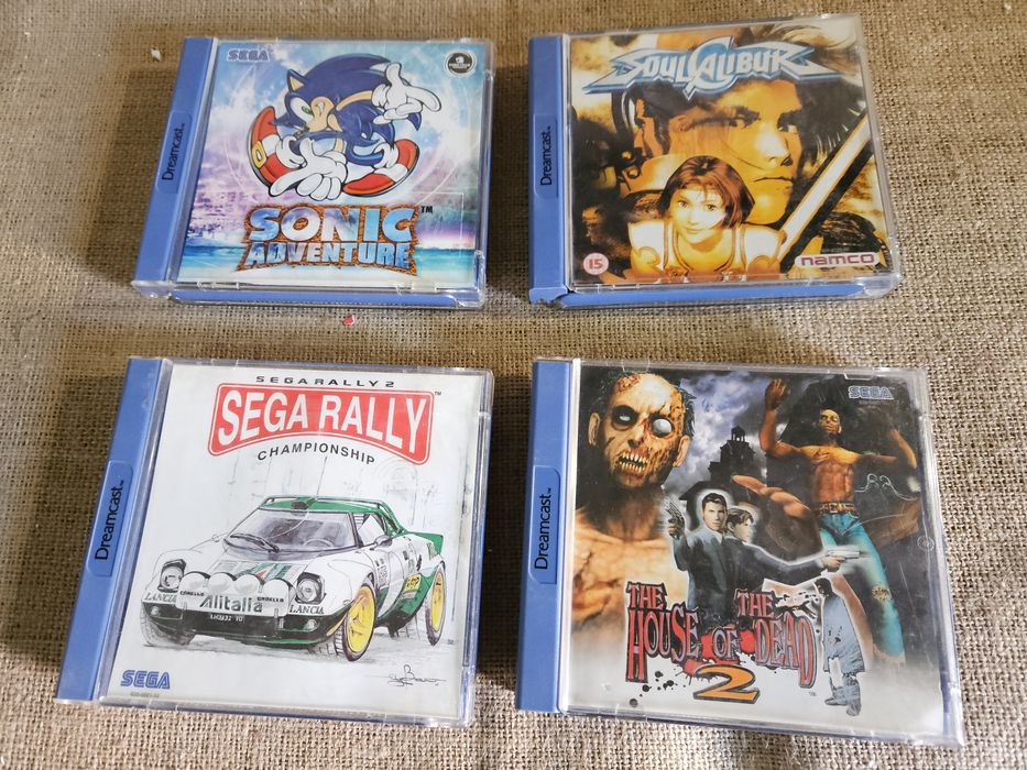 Conjunto de jogos sega dreamcast