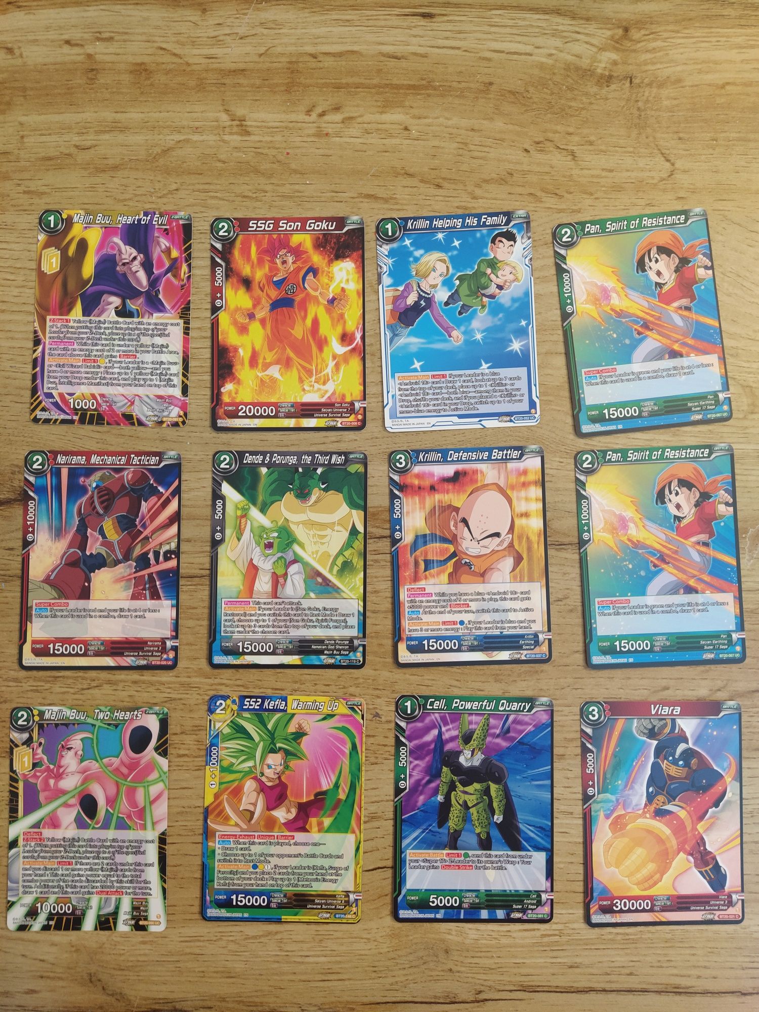 3 - cartas DragonBall