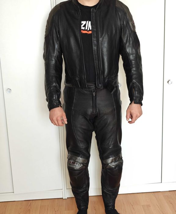 Skórzany kombinezon motocyklowy HALVARSSONS – czarny, rozmiar 50