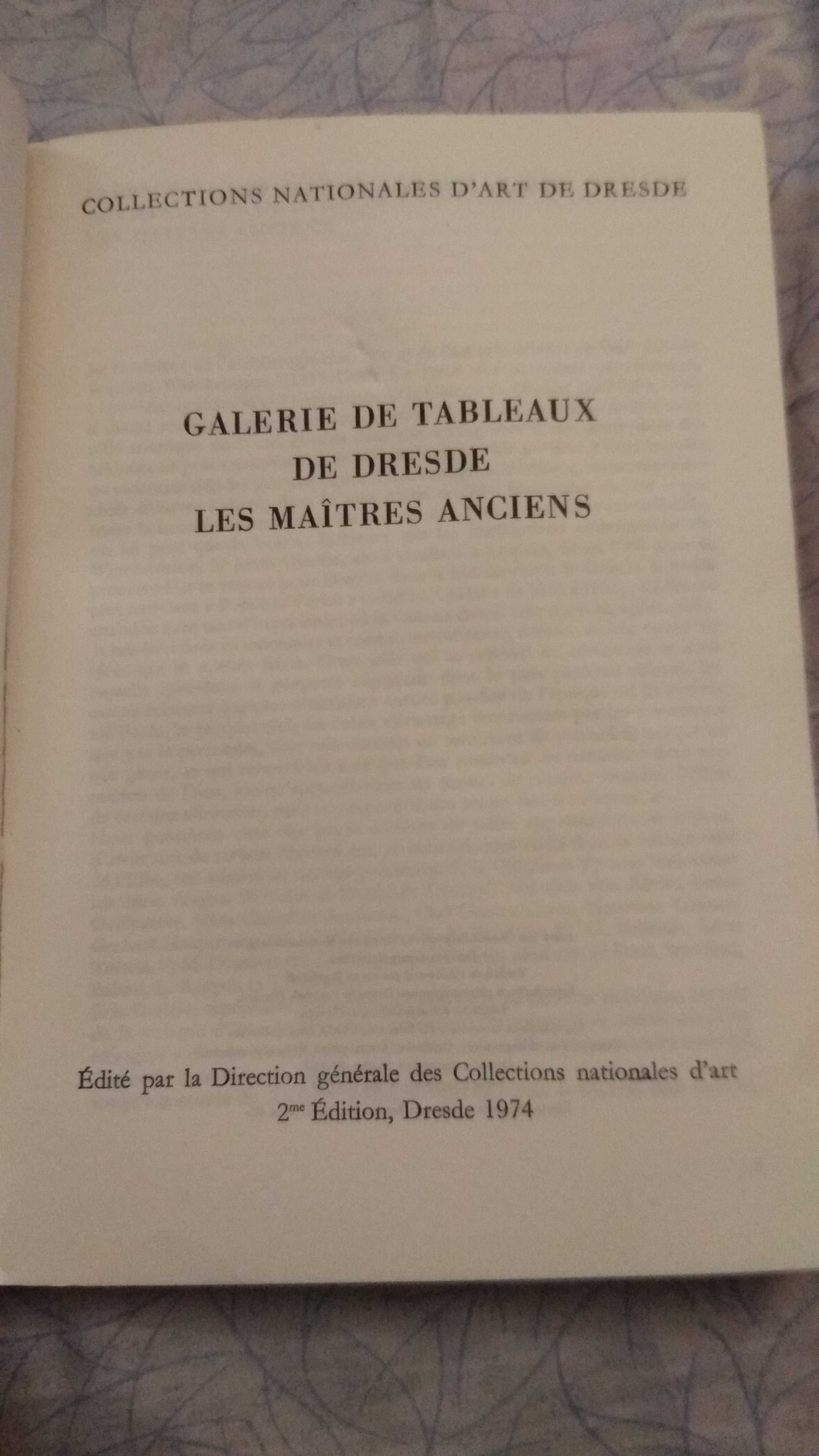 Каталог дрезденской галереи на французском книга