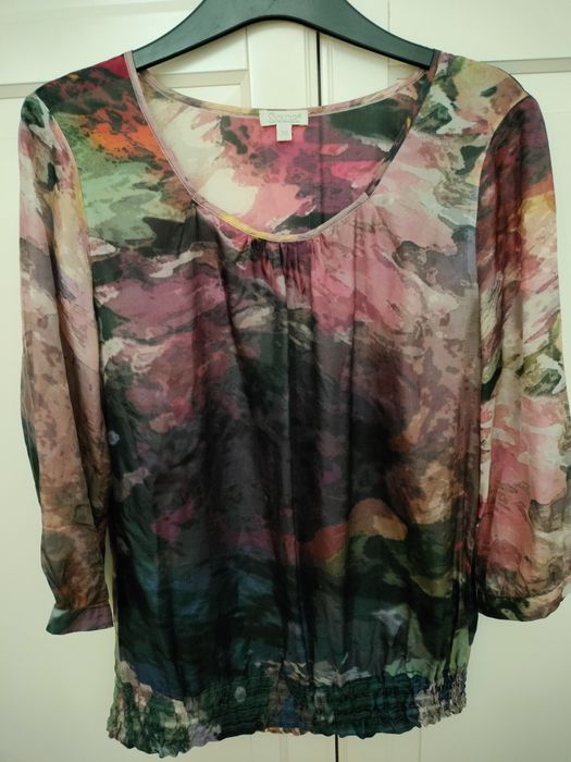 Zjawiskowa jedwabna bluzka Solar