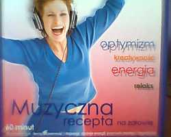 Płyta CD. Muzyczna recepta./łagodzi stress,koi ból,ułatwia zasypianie/