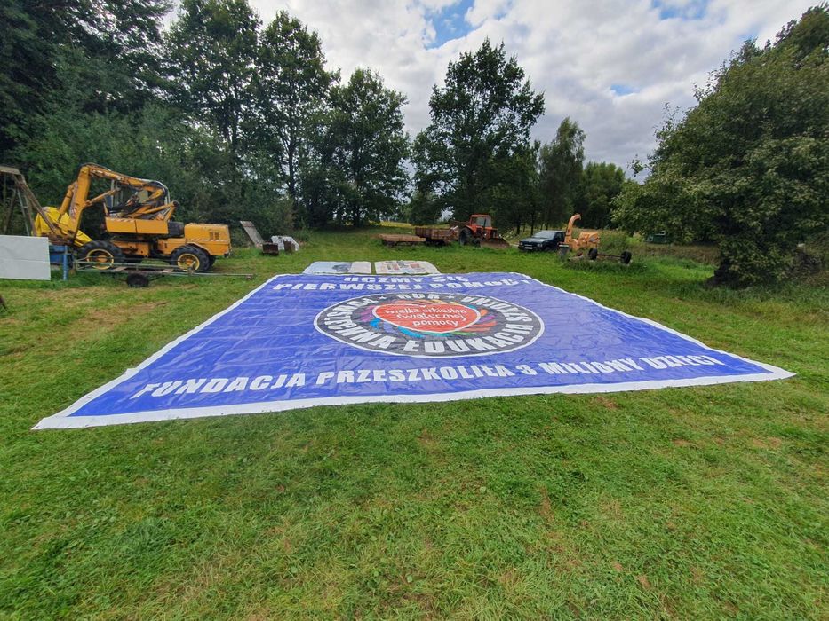 Plandeka - banner reklamowy, do przykrycia drewna, pojazdów itp
