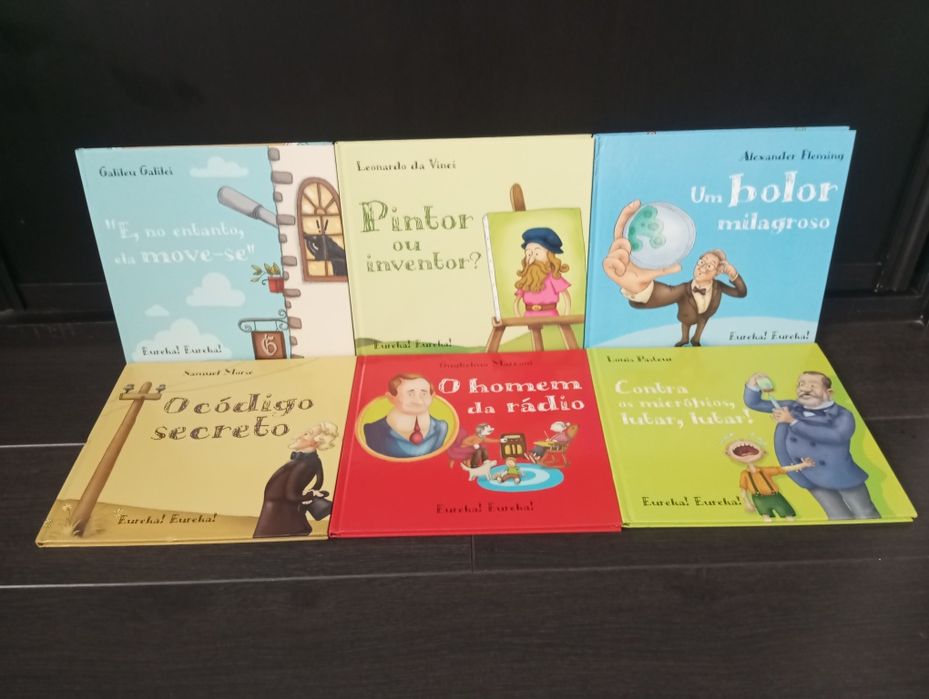 6 Livros da coleção Eureka! Eureka!