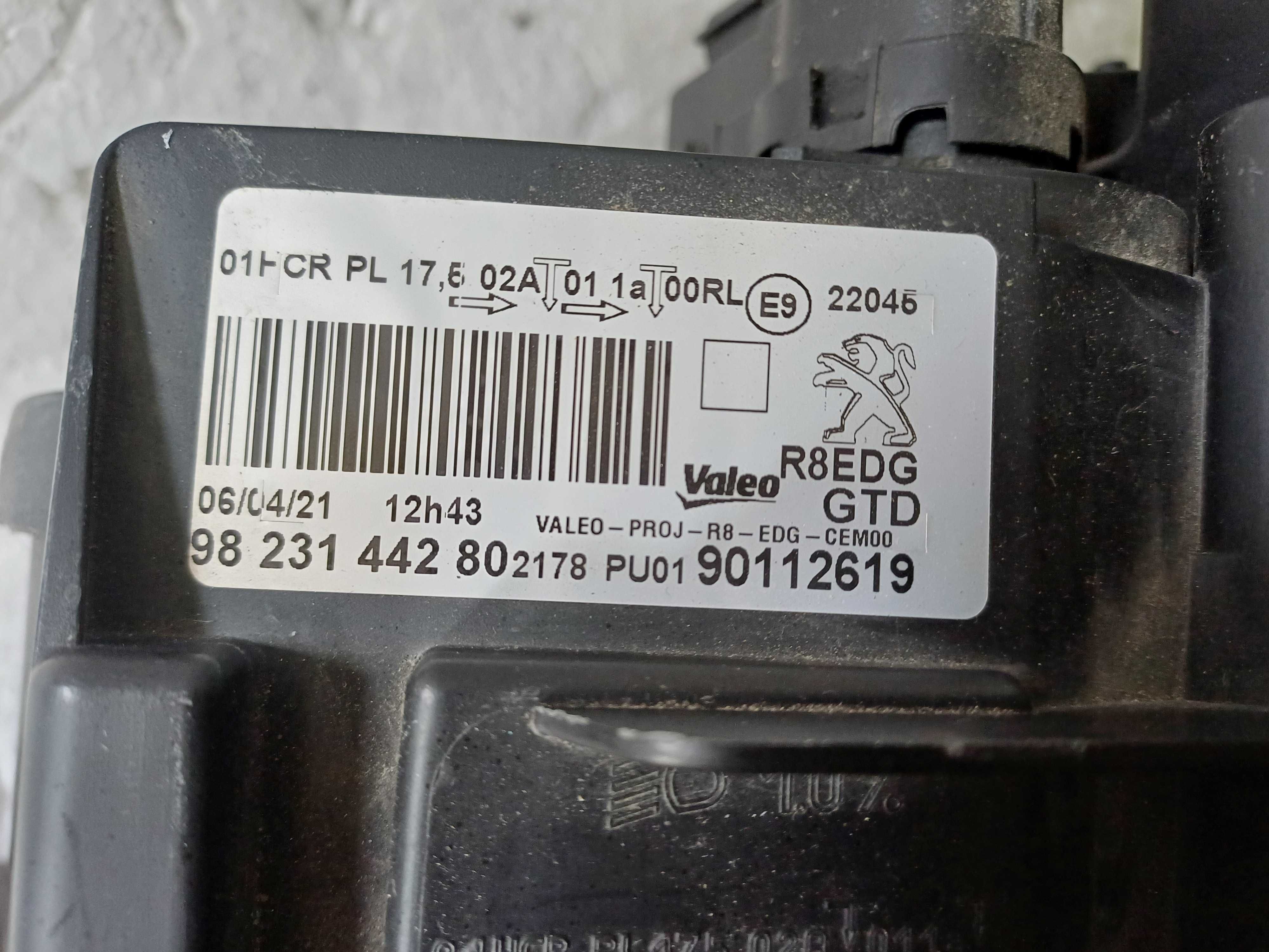 lampa lewa peugeot 508 2 II led 9823.144.280