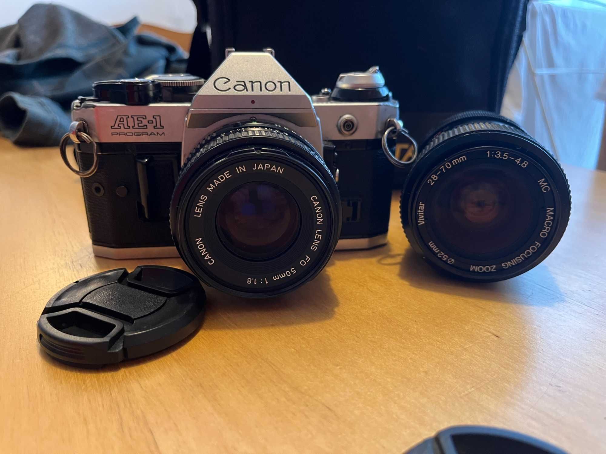 Canon AE-1 Program + 2 Obiektywy 50mm 28-70mm