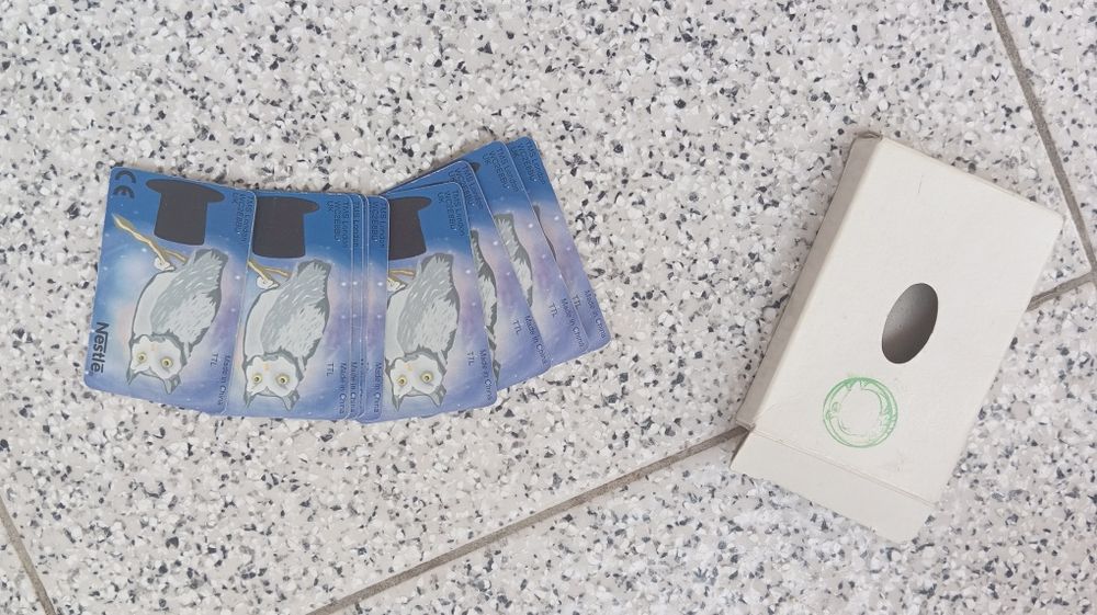 Cartas mágicas Nestlé vintage