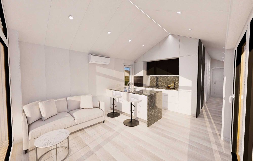 Dom Mobilny | Modułowy Całoroczny | 51,66 m² gotowy do aranżacji