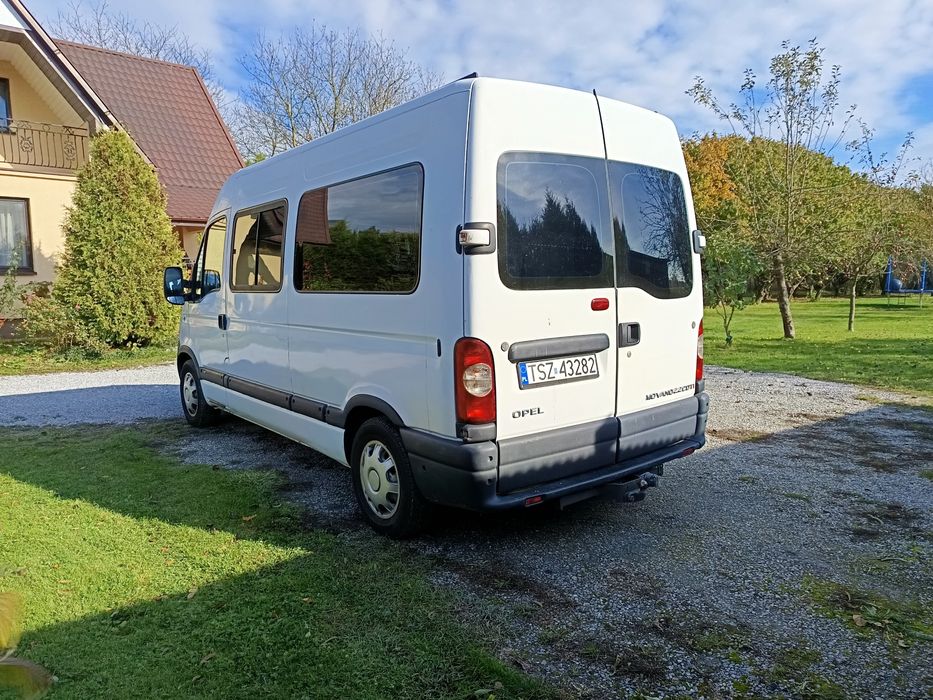 Opel Movano L2H2 2.2 Diesel | 9 osób + duża paka | Hak | Zamiana