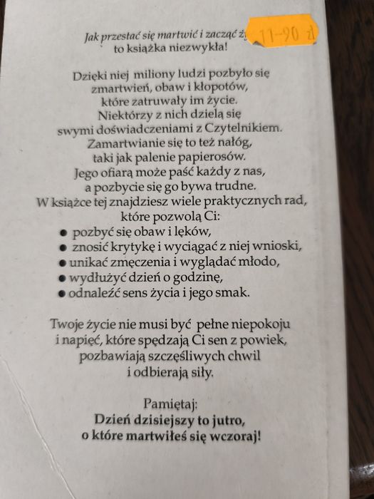 Jak przestać się martwić i zacząć żyć