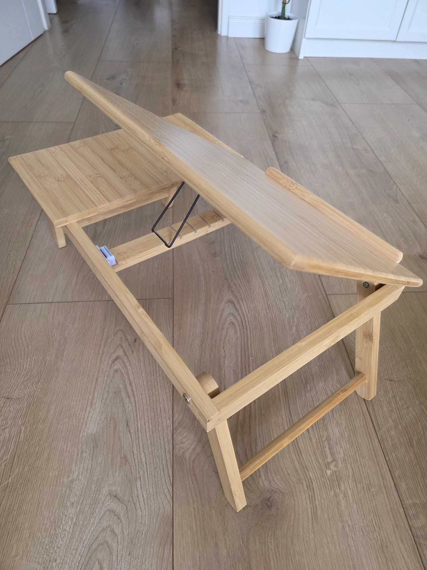 Stolik pod laptopa podstawka pod laptopa stolik śniadaniowy drewniany