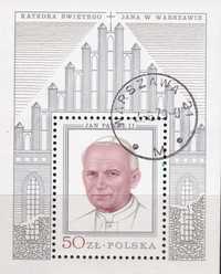 Polska 1979 bl.106b kasowany cena 15,90 zł kat.30€ - Jan Paweł II
