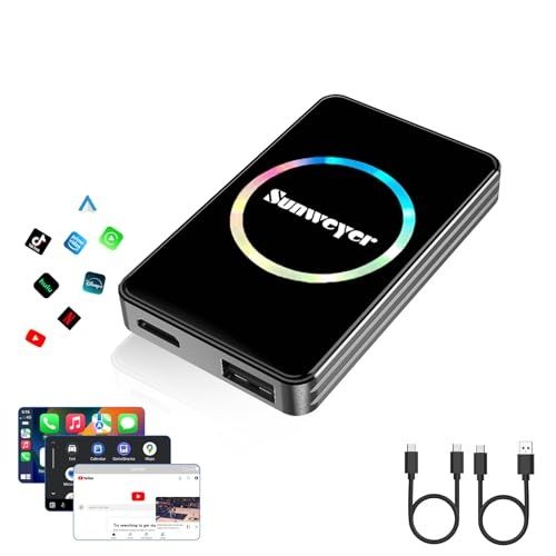 Бездротовий адаптер Sunweyer CarPlay 2025 Android Auto Streaming Box