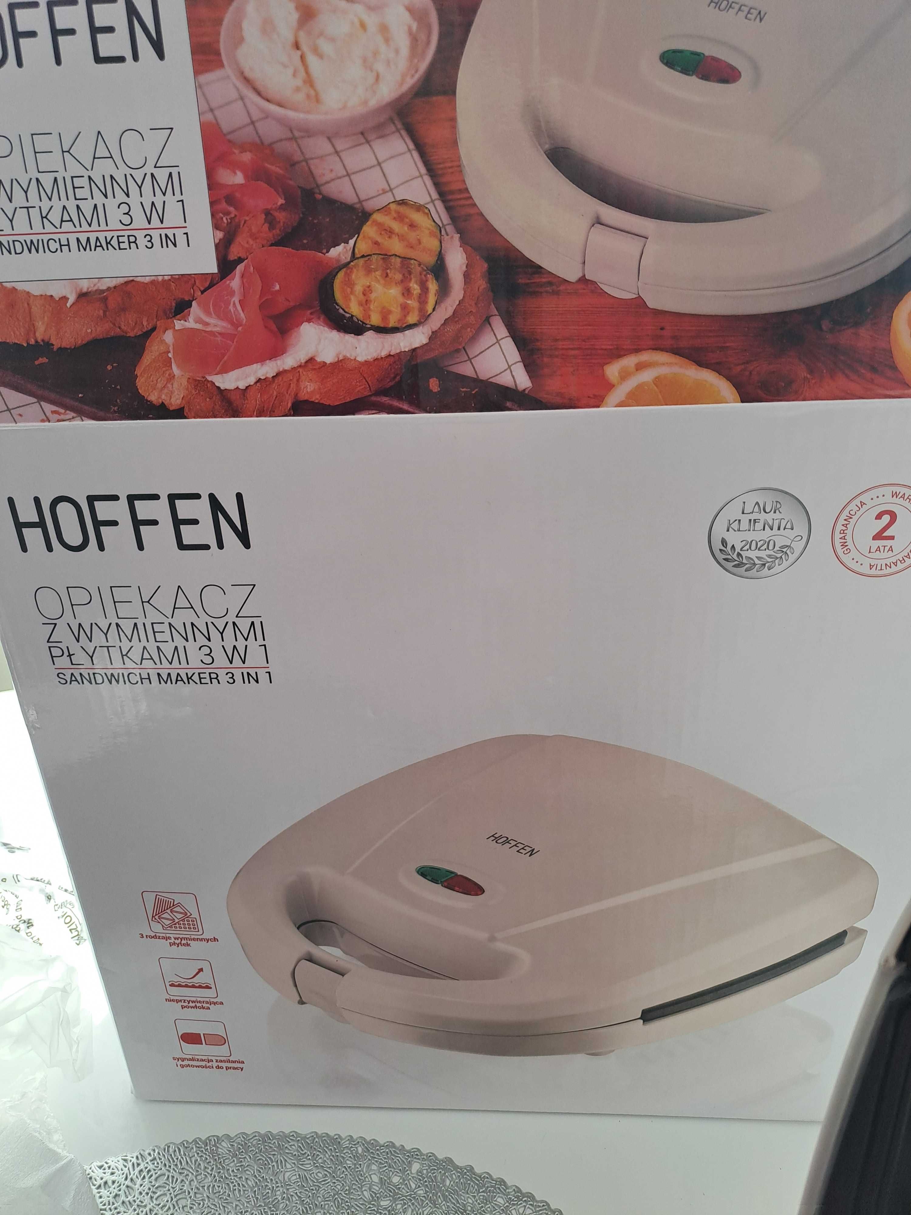 Hoffen Opiekacz Do Kanapek 3W1 750 W Kremowy