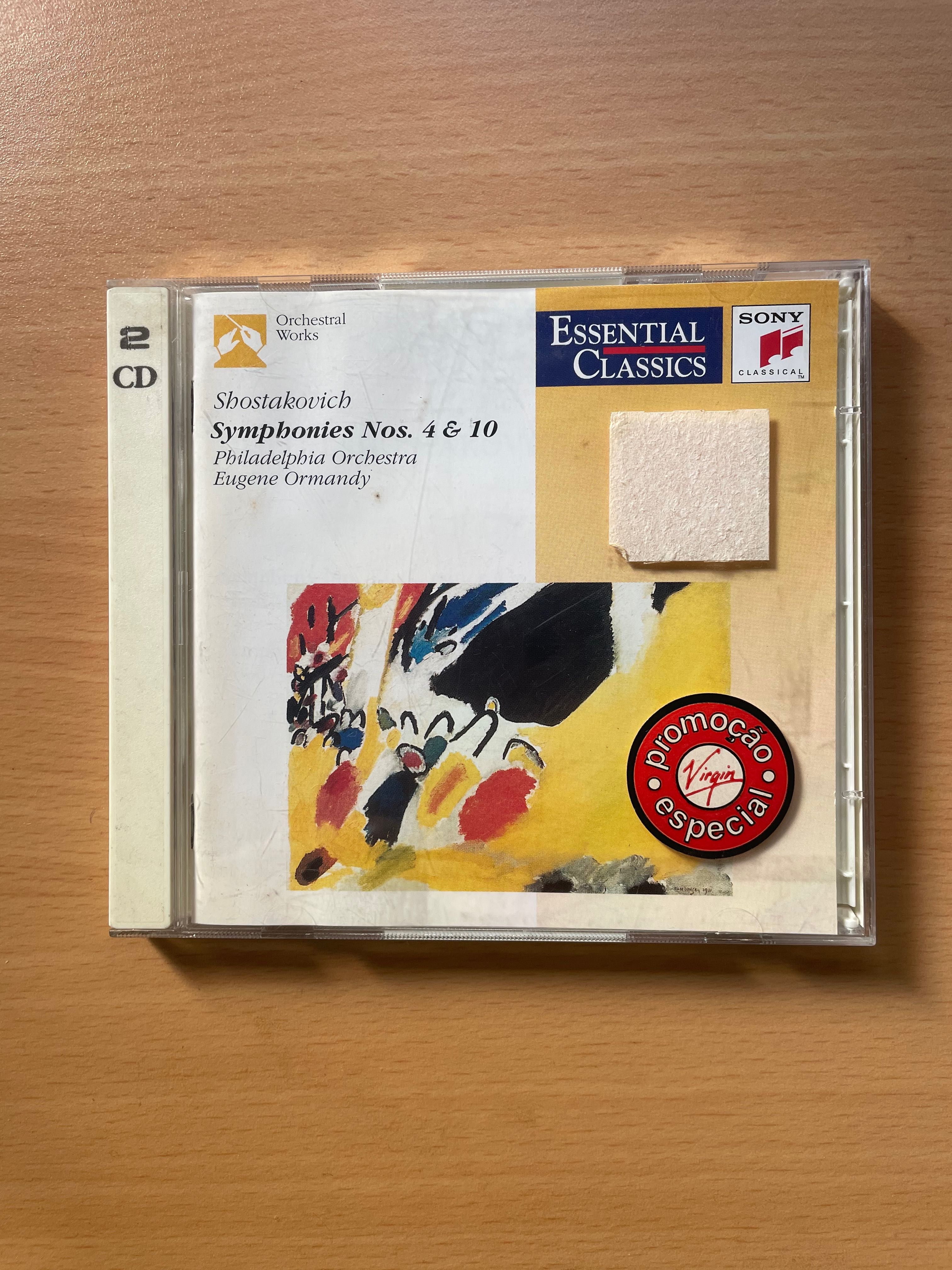 CD duplo Shostakovich: Ormandy: Symphonies Nos. 4 & 10