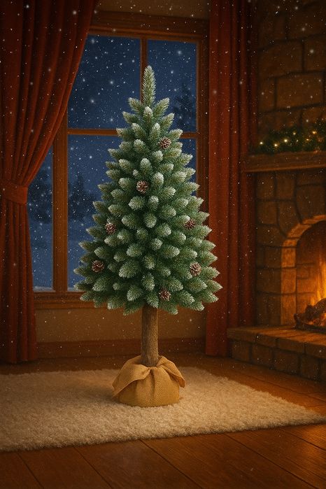 Choinka Świąteczna 150 cm na Pniu | Gęsta | Jak Żywa| HIT!