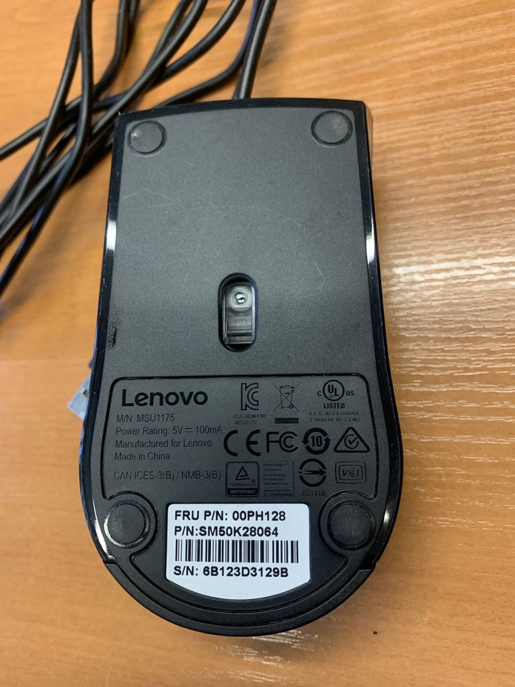 Lenovo mysz myszka optic usb 00Ph128