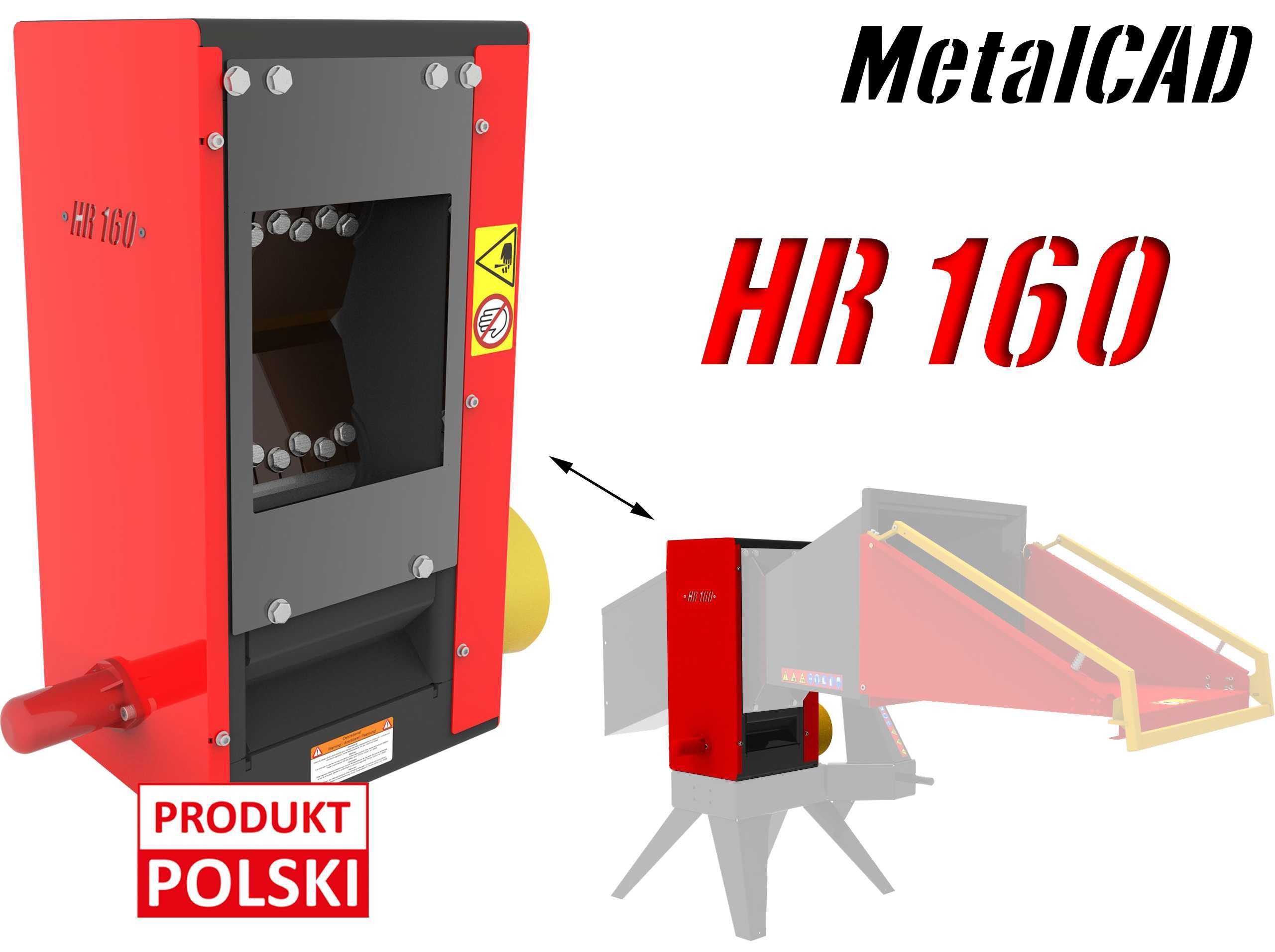 MOCNY mechanizm Rębak do traktora HR 160 WALCOWY [ŚREDNICA 14 cm] opał