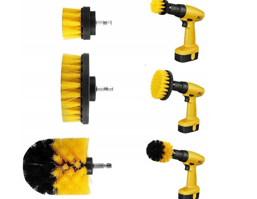 Szczotki Czyszczące do Wkrętarki Wiertarki 3szt Zestaw