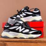 (1820) Кросівки New Balance 9060 чорні з білим (40-44) нб ню беленс