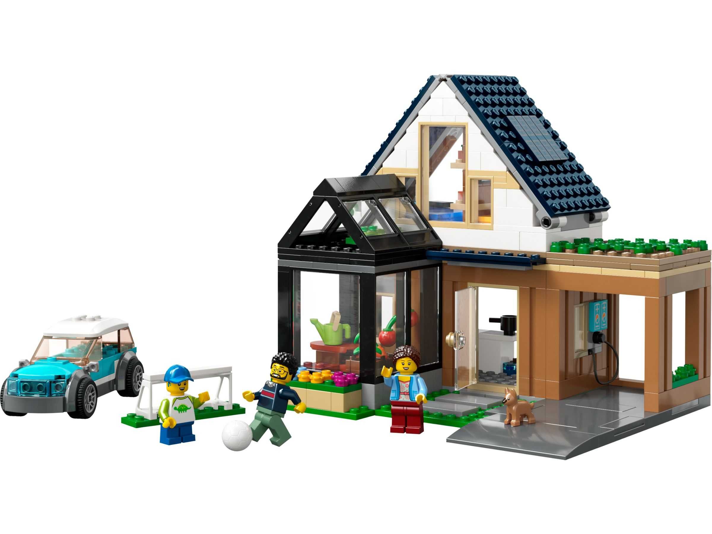 Klocki LEGO 60398 City - Domek rodzinny i samochód elektryczny
