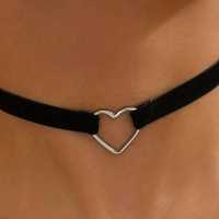 Wisiorek Choker Naszyjnik SERCE punk gothic lolita