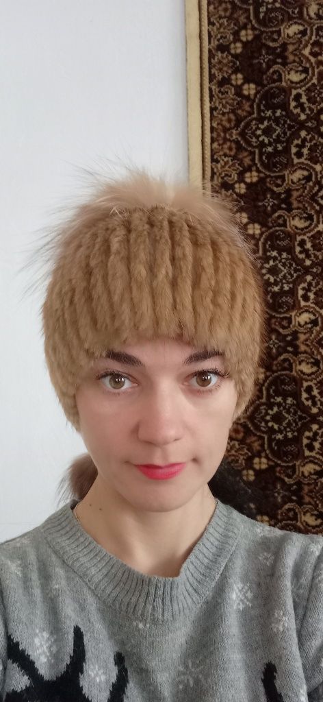 Шапка з натурального хутра