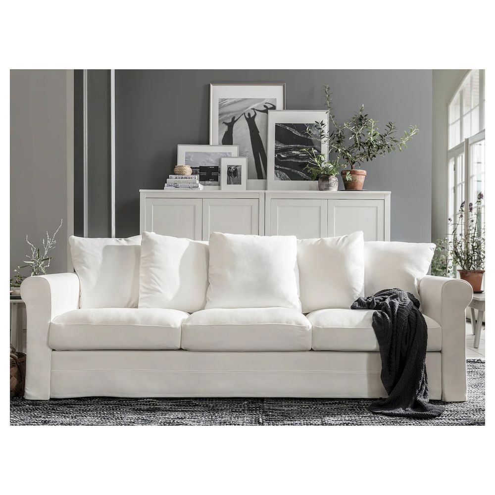 GRÖNLID sofá 3 lugres, branco
