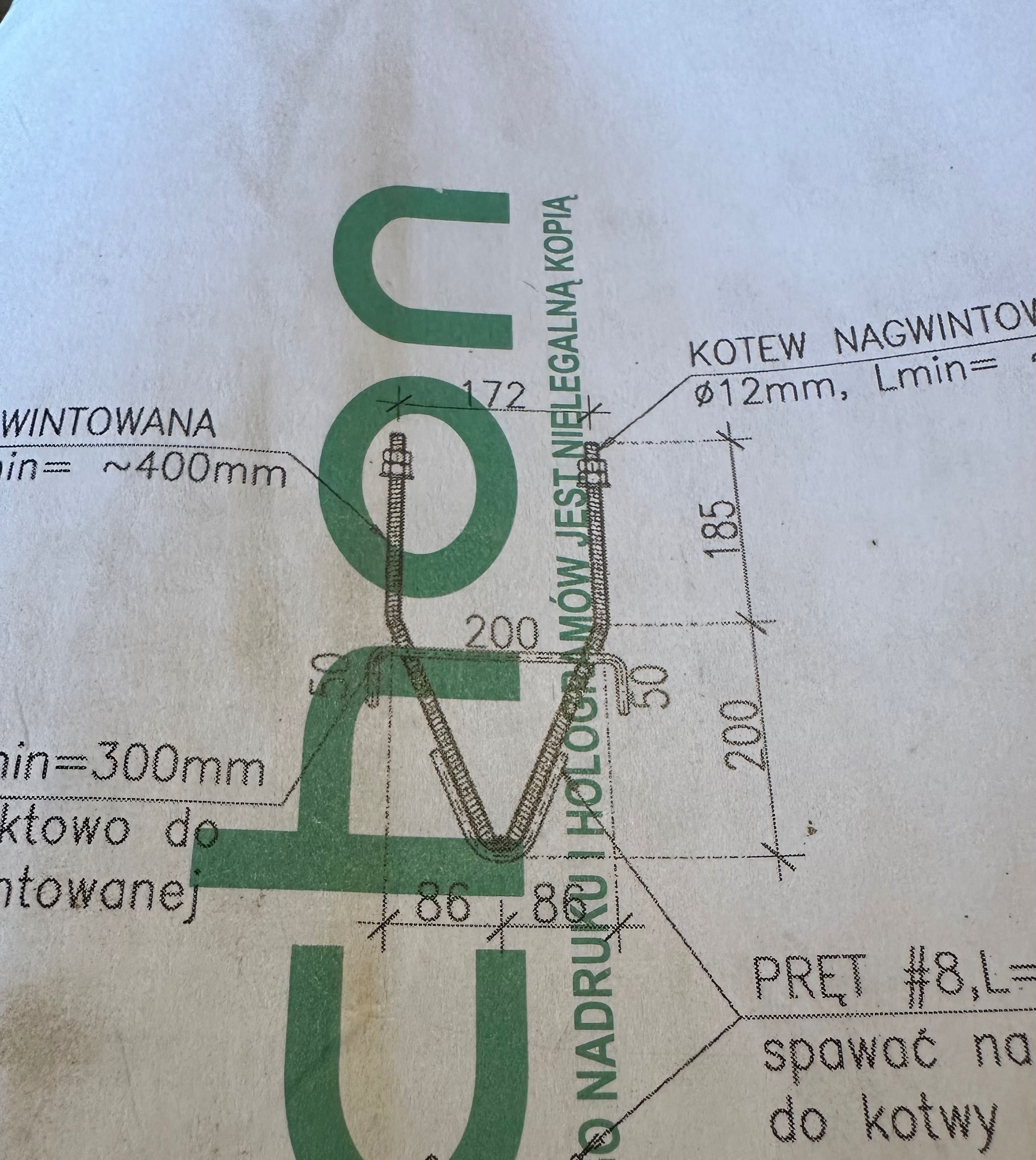 Kotwa do murłaty typ V Archon .