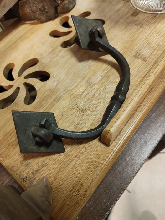 Stare mosiężne okucie od skrzyni vintage.