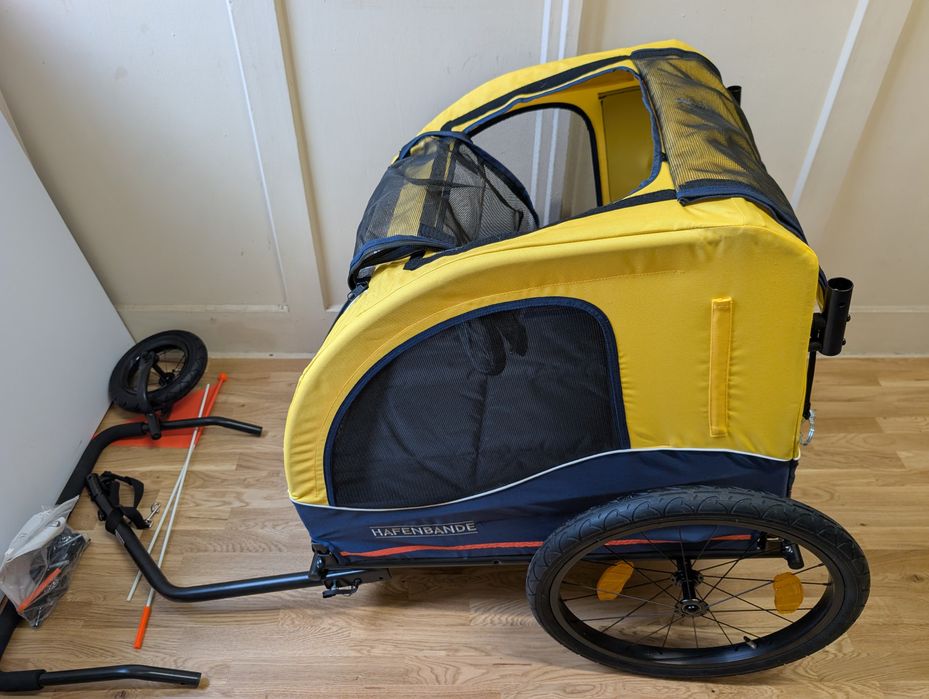 Hafenbande Przyczepka Rowerowa Cabby L Jogger 155X74X103Cm Do45Kg Duża