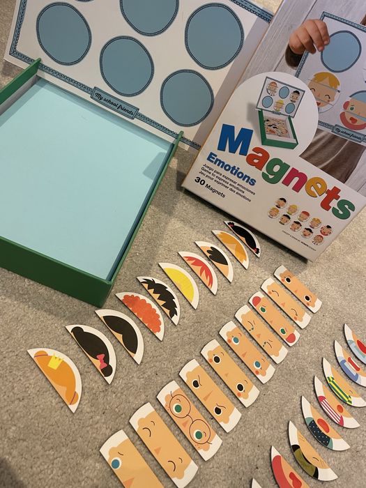 Jogo para exprimir emoções Magnético removível