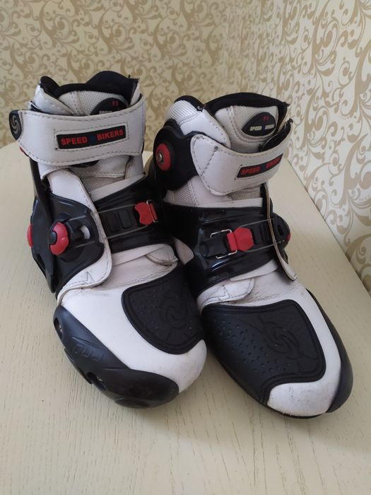 Моточеревики шкіряні Pro-Biker SPEED, мотоботи Розмір 40-41 (26,8 см.)